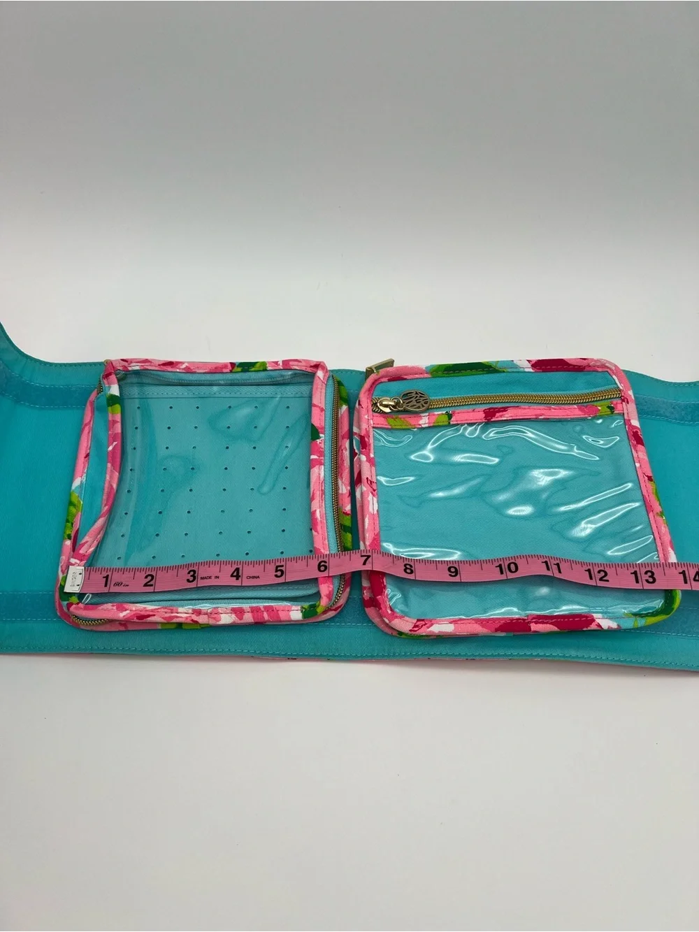 Lilly Pulitzer First Impression Hotty Pink Travel Foldup Jewelry Case Organizer